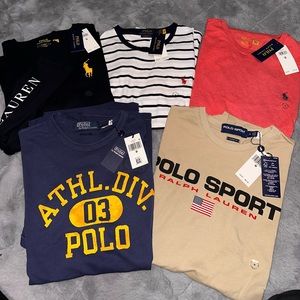 Ralph Lauren Polo shirts lot of 5